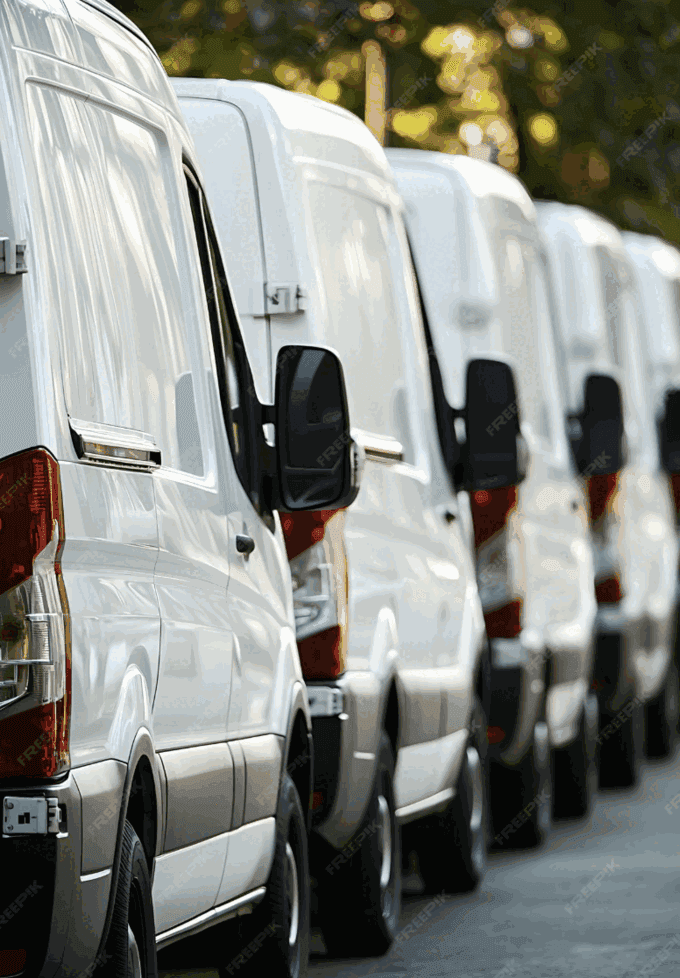 Flotilla de vans operativas.